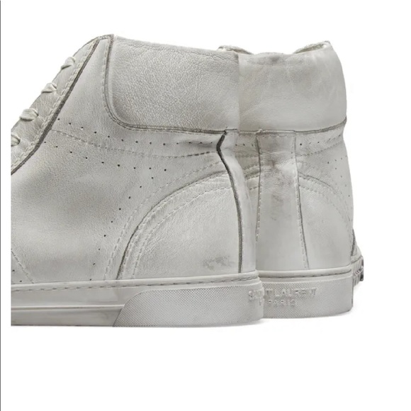 New without box.SAINT LAURENT HIGHTOP SNEAKERS SIZE 40 - Picture 2 of 10